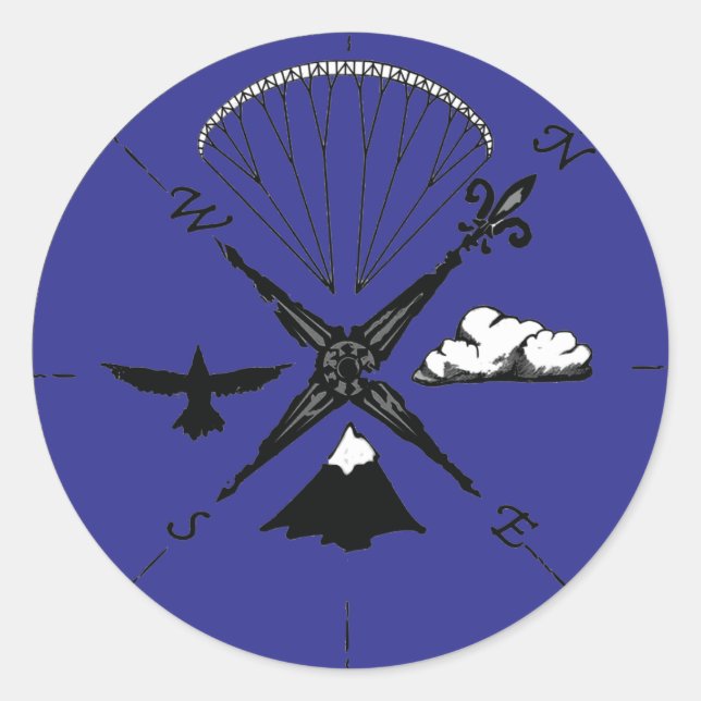 PG-Logo-Aufkleber Runder Aufkleber (Vorderseite)