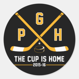 PGH - Der Cup ist Zuhause Runder Aufkleber