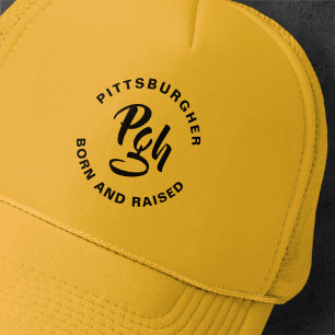 Pgh Steel City Burgh Geborener Vintager Trucker Ha Truckerkappe