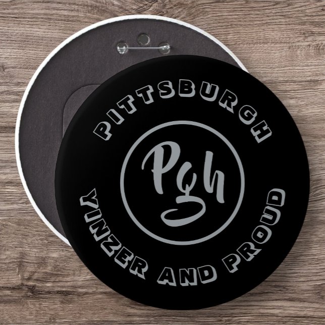 Pgh Yinzer Collectious Vintag Garment Stee Metal Button (Von Creator hochgeladen)
