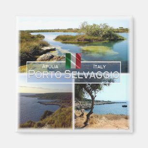 PGL002 PORTO SELVAGGIO, Apulien, Italien , Kühlsch Magnet