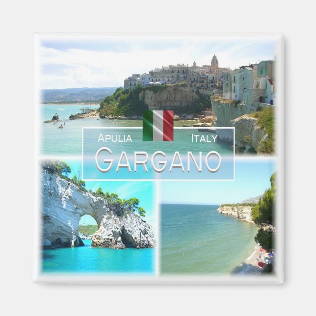 PGL012 GARGANO, VIESTE, Apulien, Italien, Kühlschr Magnet (Vorne)