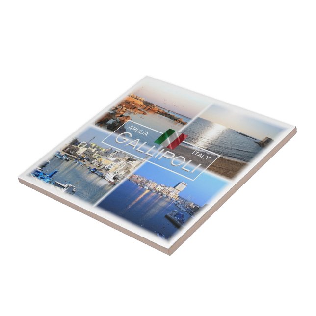 PGL018 GALLIPOLI, SALENTO, Apulien, Fliese (Seite)