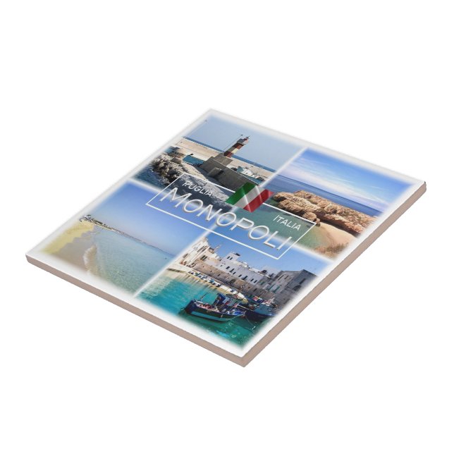 PGL019 MONOPOLI, Apulien, Italien, Fliese (Seite)
