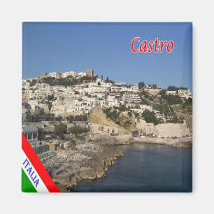 PGL033 CASTR0, SALENTO, Apulien, Italien, Kühlschr Magnet