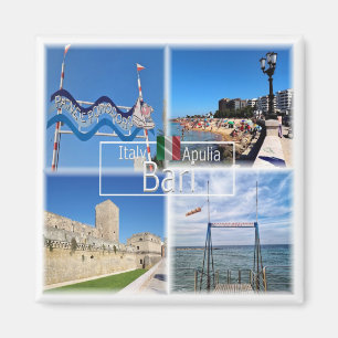 PGL044 BARI, Strandabschnitt e Pomodoro, Kühlschra Magnet