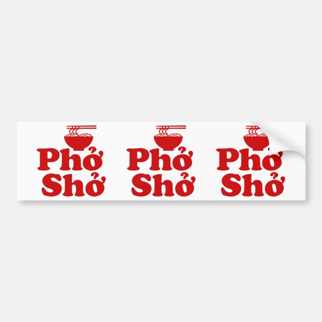 Phở Shở Autoaufkleber (Vorne)