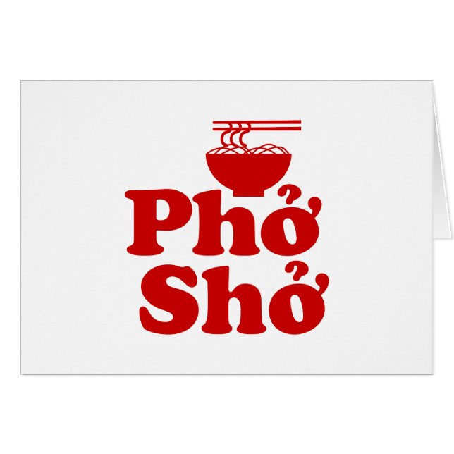 Phở Shở Grußkarte (Vorderseite (Horizontal))
