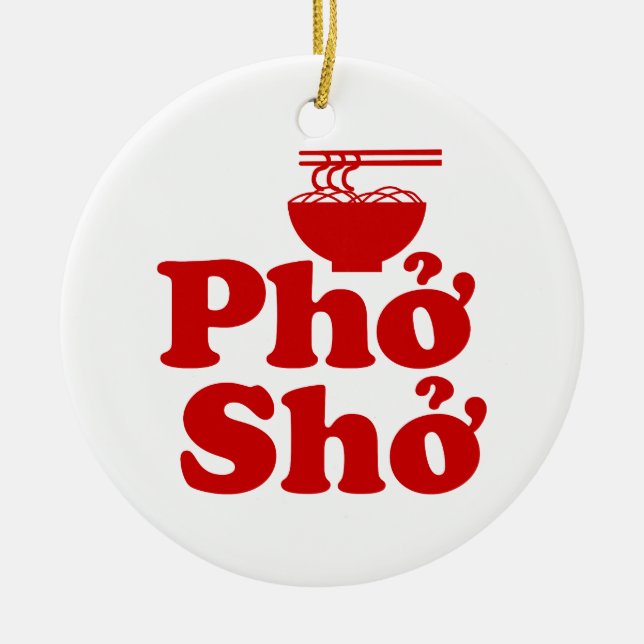 Phở Shở Keramik Ornament (Vorne)
