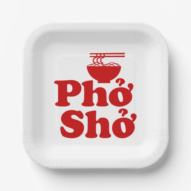 Phở Shở Pappteller (Vorderseite)