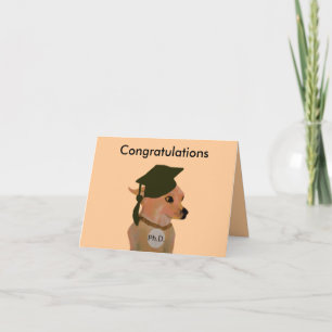 Ph.D. Abschluss-Karte Karte