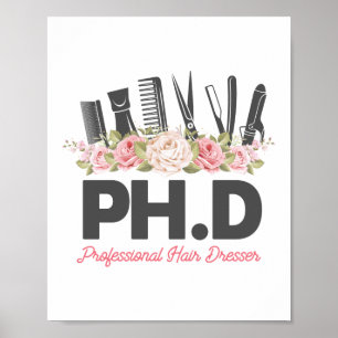Ph D Berufliche Haartrockner-Haarstühle Poster