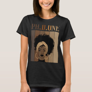 PH D ONE Doktorat Student Abschluss Black Af T-Shirt