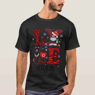 Ph Liebe Reindeer Cna Christmas Kariert Leopard N T-Shirt