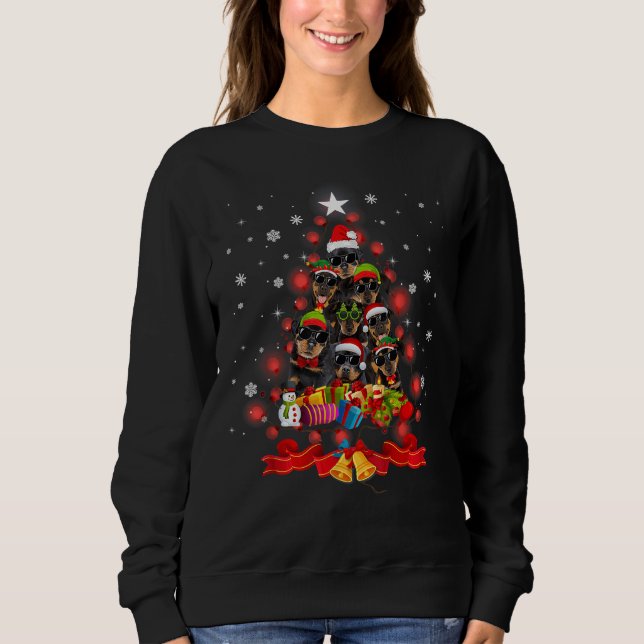 Ph Rottweilers Weihnachtsbaum Hund Xmas Kostüm Ki Sweatshirt (Vorderseite)