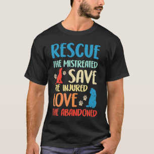 Ph Vintage Tierrettung Hund Katze Kostüm Haustierb T-Shirt