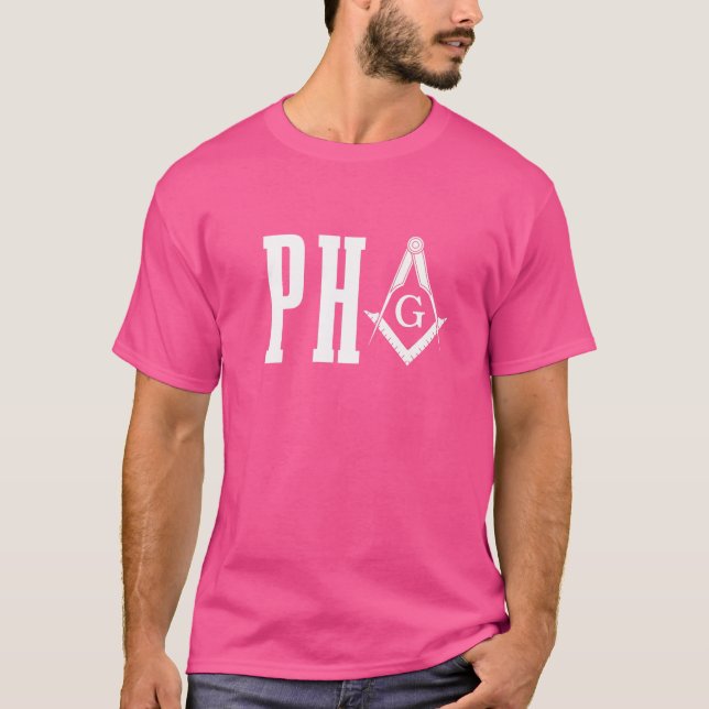 Pha Prince Hall Mason Freemason Masonic Square & C T-Shirt (Vorderseite)