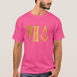 Pha Prince Hall Mason Freemason Masonic Square & C T-Shirt