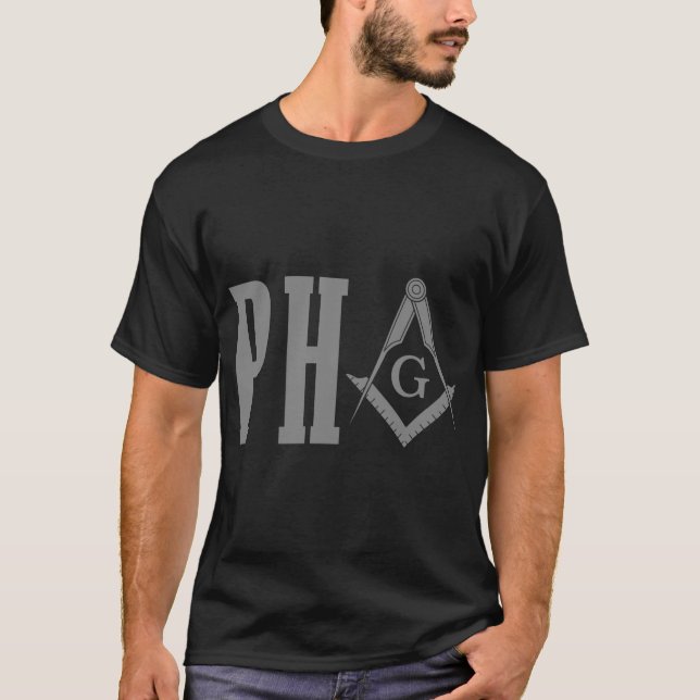 PHA Prince Hall Mason Freemason Masonic Square _ C T-Shirt (Vorderseite)