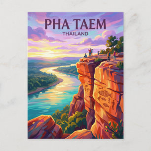 Pha Taem Nationalpark Thailand Postkarte