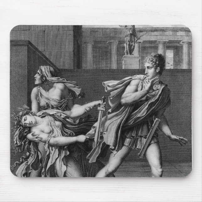 Phaedra, Oenone und Hippolytus Mousepad (Vorne)