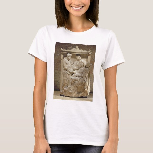 Phainippos und Mnesarete Gravestone mit Familie T-Shirt (Vorderseite)
