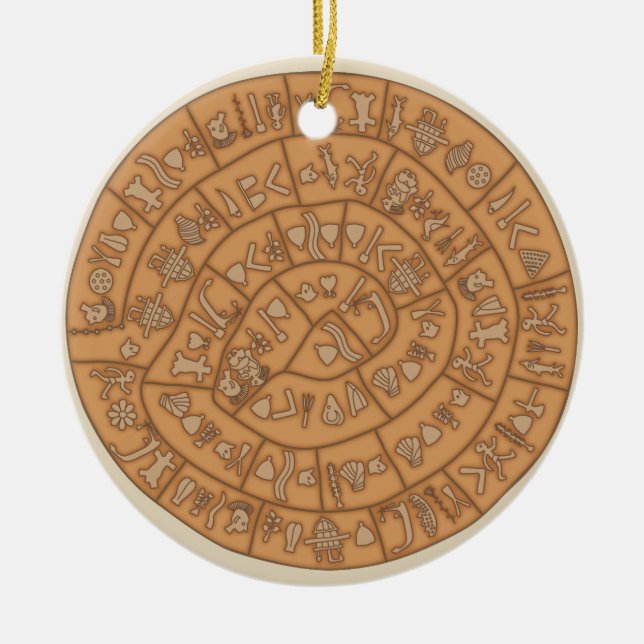Phaistos Disc Keramik Ornament (Vorne)