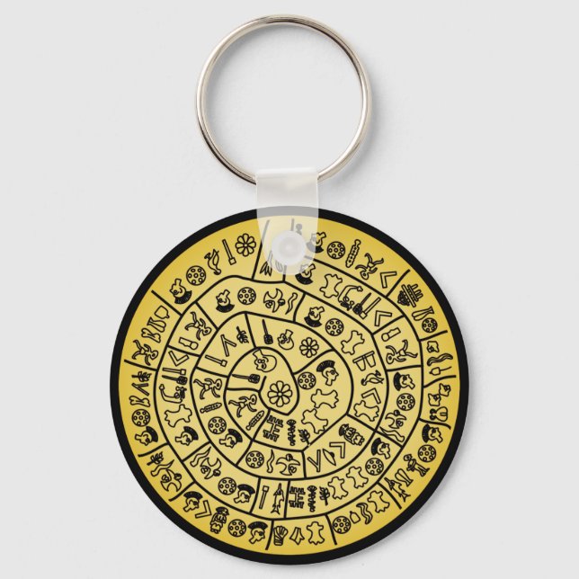 Phaistos Disk von Minoan Kreta Schlüsselanhänger (Vorderseite)