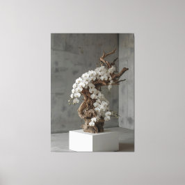 Phalaenopsis White × Driftwood – Ascending Flow Leinwanddruck