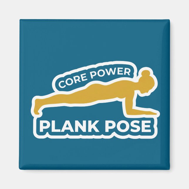 Phalakasana Plank Pose • Core Power Yoga Magnet (Vorne)