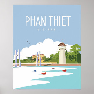 Phan Thiet vietnam | Reiseplakat Poster