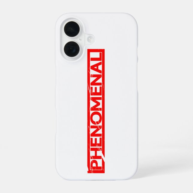 Phänomenaler Stempel iPhone 16 Hülle (Rückseite)