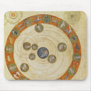 Phänomene von Aratus, kosmologisches Diagramm Mousepad