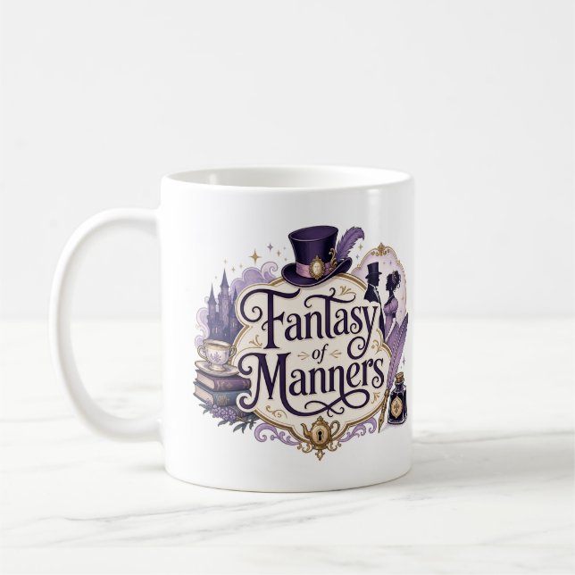 Phantasie der Manieren Kaffeetasse (Links)