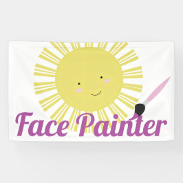Phantasievoller Sonnen-Gesichtsmaler Gesichtsmaler Banner