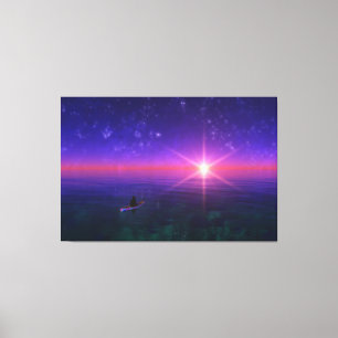 Phantasti: Auf dem Meer Canvas Print Leinwanddruck