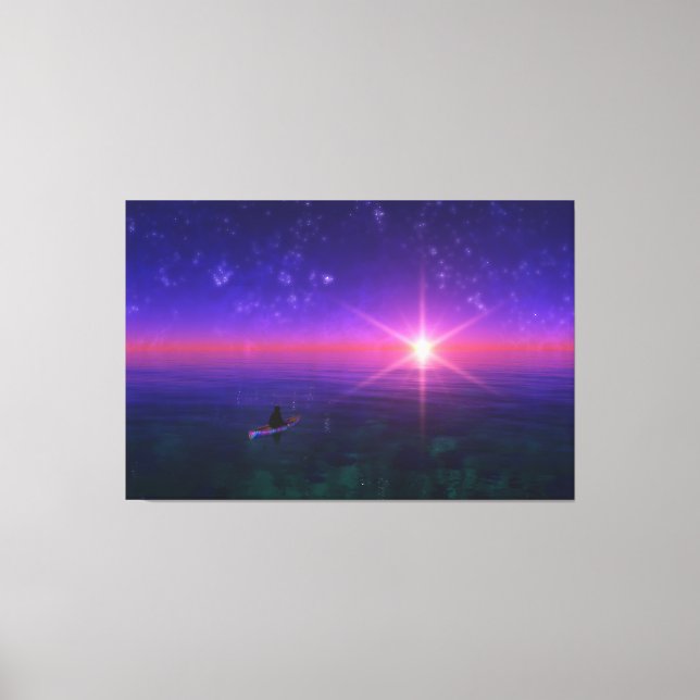 Phantasti: Auf dem Meer Canvas Print Leinwanddruck (Vorderseite)