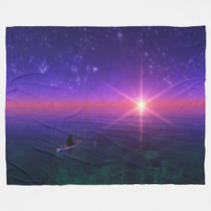 Phantasti: Auf dem See Fleece Blanket