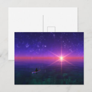 Phantasti: Auf der Meerespostkarte Postkarte