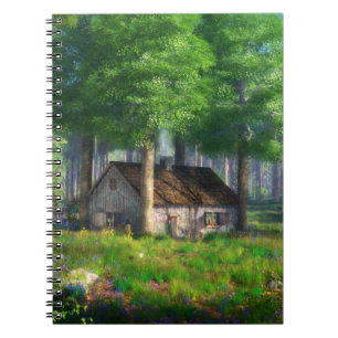 Phantasti: Das Forest-Hütte-Notebook Notizblock