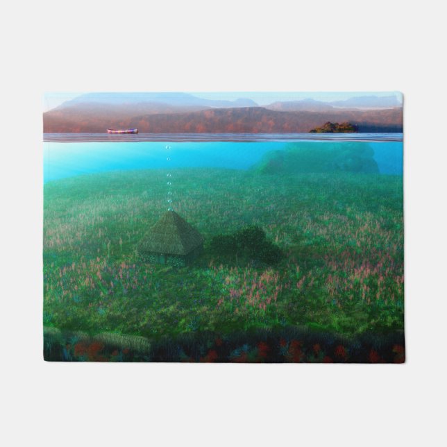 Phantasti: Die Hütte der Insel Doormat Fußmatte (Vorderseite)