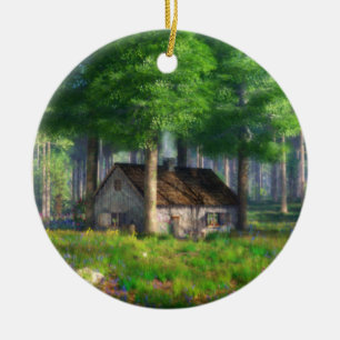 Phantasti: Die Hütte des Waldes Keramik Ornament