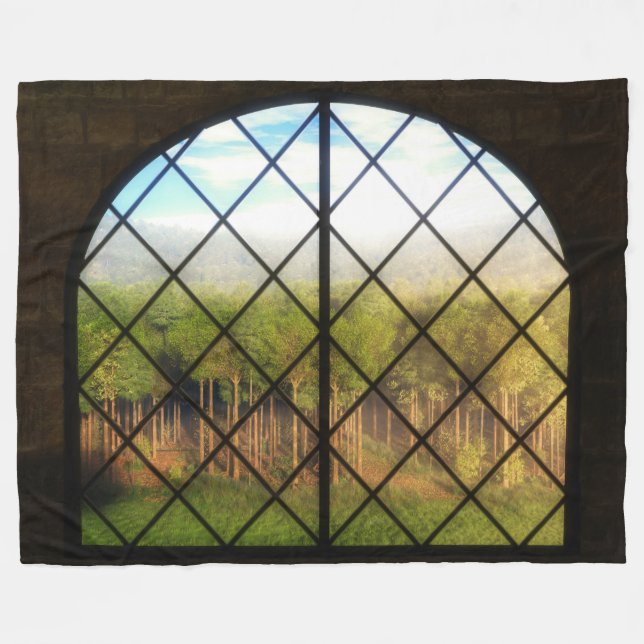 Phantasti: Grenzen des Fairy Land Fleece Blanket (Vorderseite (Horizontal))