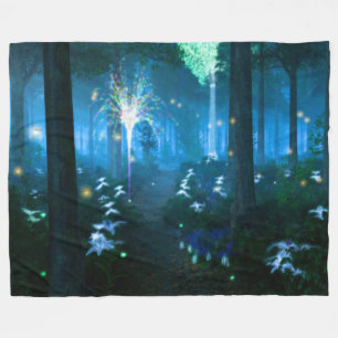 Phantasti: Nacht in Fairy Land Fleece Blanket