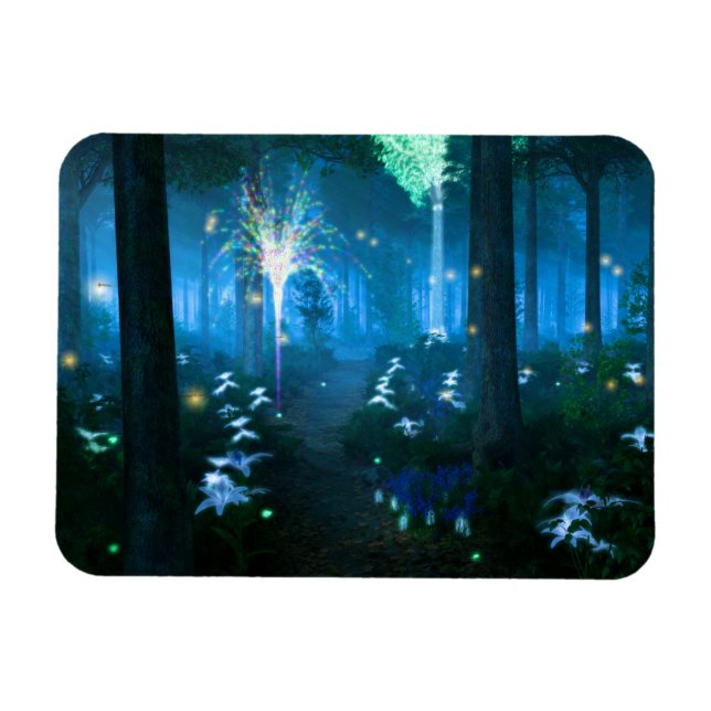 Phantasti: Nacht in Fairy Land Flexible Magnet (Horizontal)