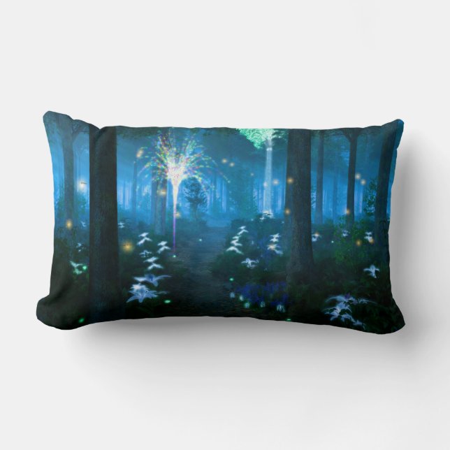 Phantasti: Nacht in Fairy Land Pillow Lendenkissen (Vorderseite)