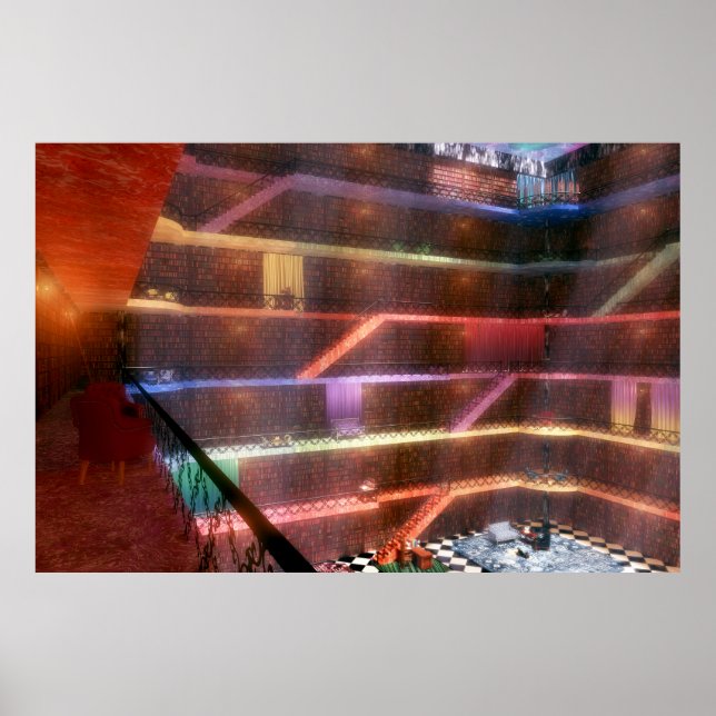 Phantasti: The Palace Library Print Poster (Vorne)