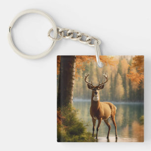 Phantastisch 12 Punkte in den Herbstgewässern Schlüsselanhänger