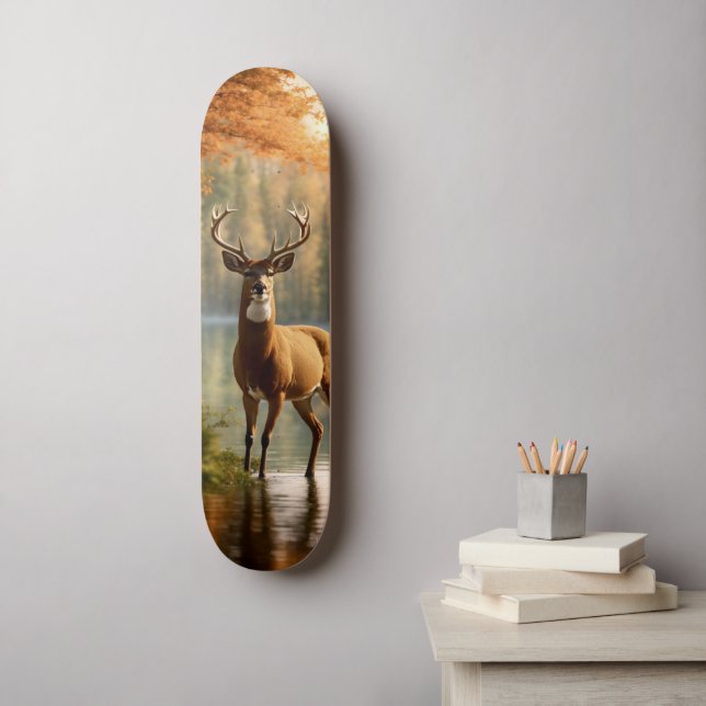Phantastisch 12 Punkte in den Herbstgewässern Skateboard (Wandkunst)