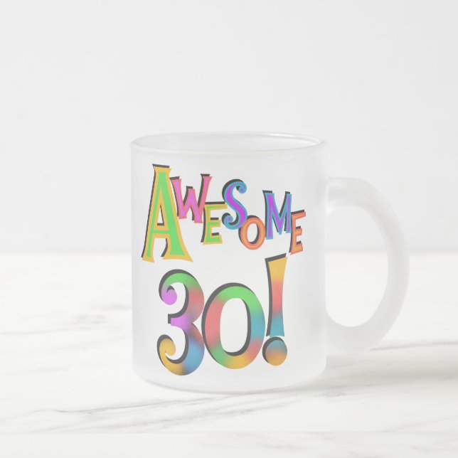 Phantastisch 30 T - Shirt und Geschenke zum Geburt Mattglastasse (Rechts)